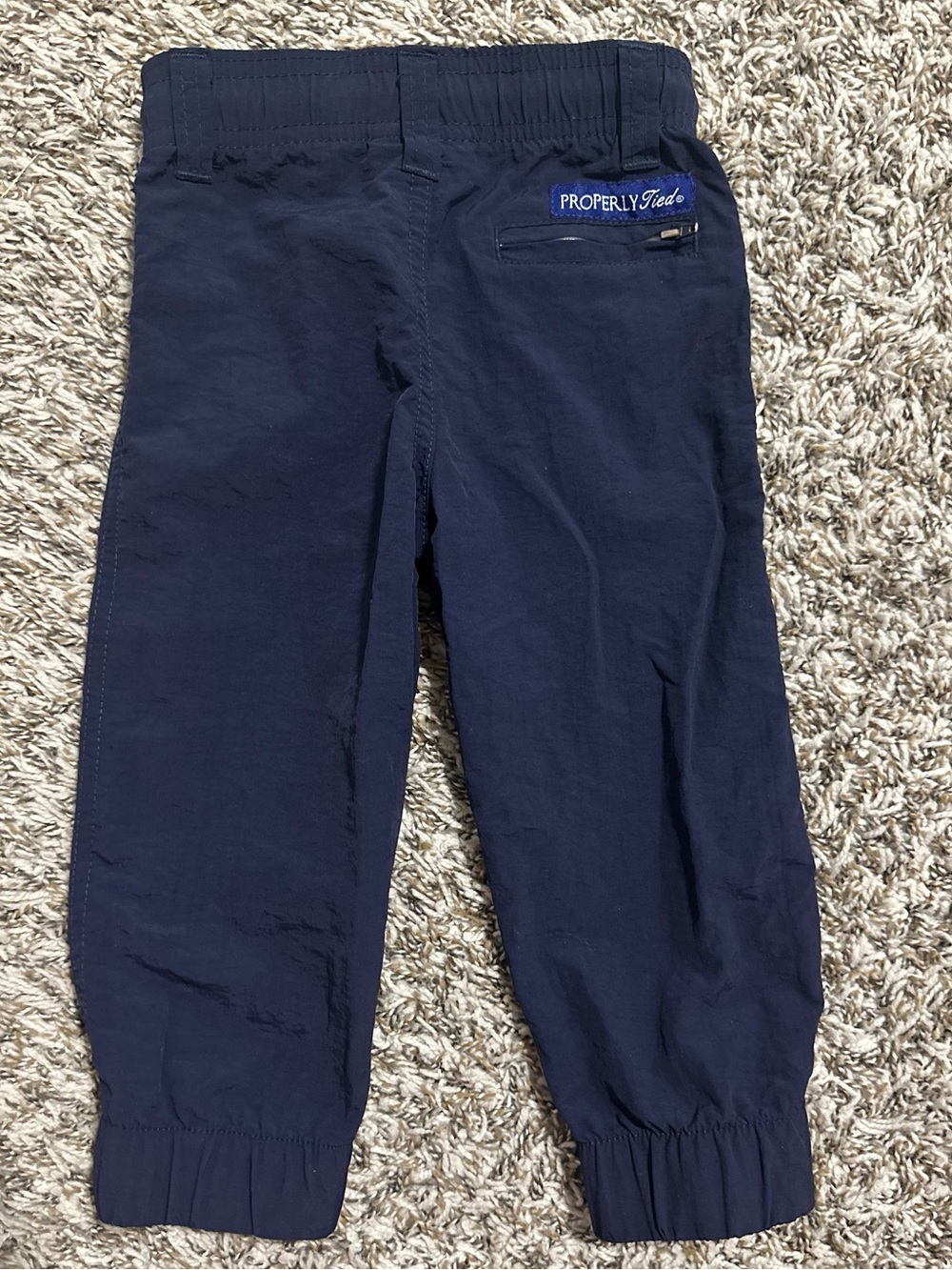 Properly tied toddler navy mallard pants - Picture 2 of 3